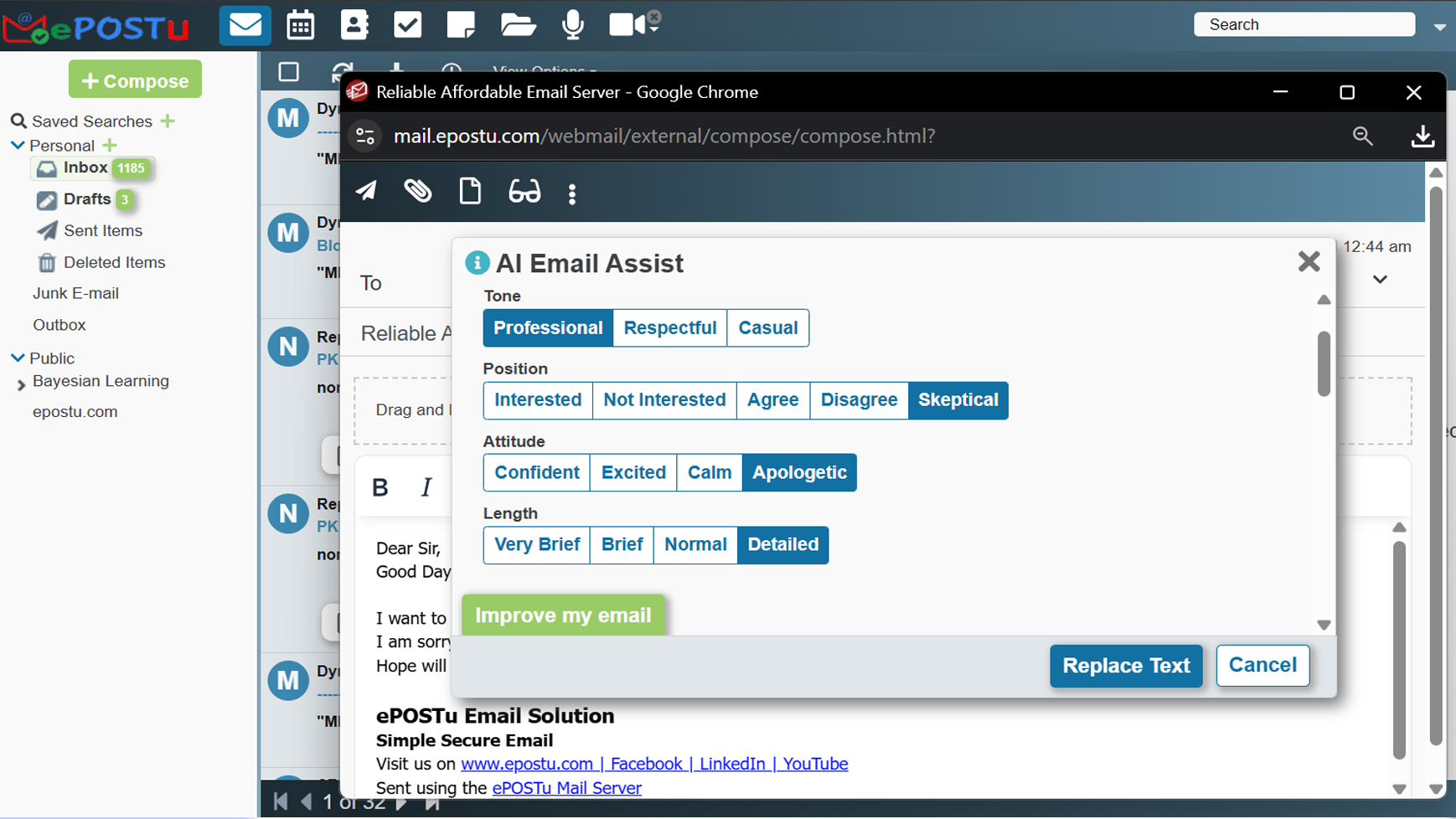 ePostU Email Service Banner Two
